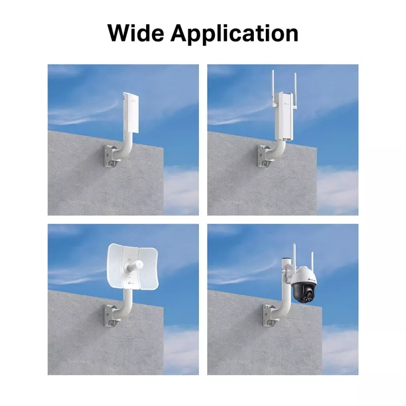TP-Link Omada Pole/Wall Mount Kit for Outdoor Access Point, WLAN access point mount, White, Stainless steel, TP-Link, 400 g, 1 pc(s)