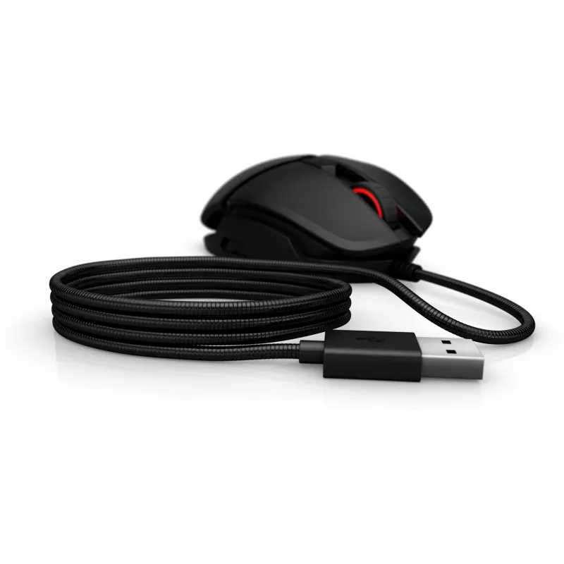 HP OMEN by Reactor Mouse, Right-hand, Optical, USB Type-A, 16000 DPI, 0.2 ms, Black