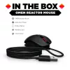HP OMEN by Reactor Mouse, Right-hand, Optical, USB Type-A, 16000 DPI, 0.2 ms, Black