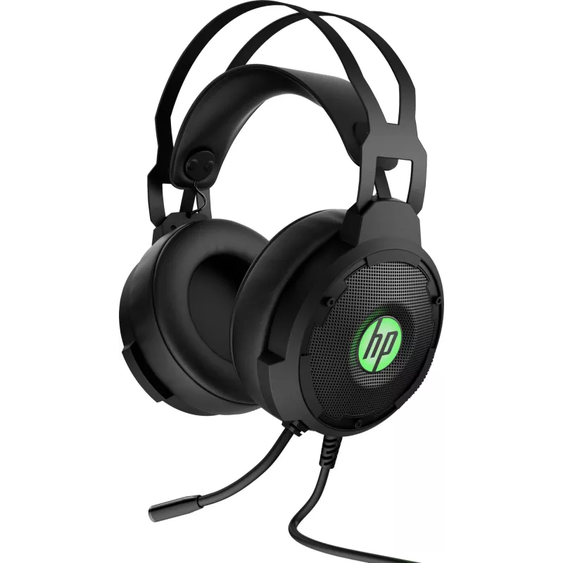 HP Pavilion Gaming Headset 600, Wired, Gaming, 360 g, Headset, Black, Green