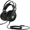 HP Pavilion Gaming Headset 600, Wired, Gaming, 360 g, Headset, Black, Green
