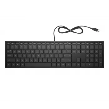 HP Pavilion Wired Keyboard 300, Full-size (100%), Wired, USB, Mechanical, Black