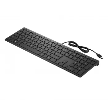 HP Pavilion Wired Keyboard 300, Full-size (100%), Wired, USB, Mechanical, Black