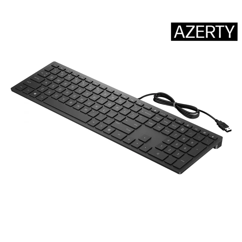 HP Pavilion Wired Keyboard 300, Full-size (100%), Wired, USB, Mechanical, Black
