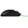 HP Pavilion Gaming Mouse 300, Ambidextrous, Optical, USB Type-A, 5000 DPI, Black, Green