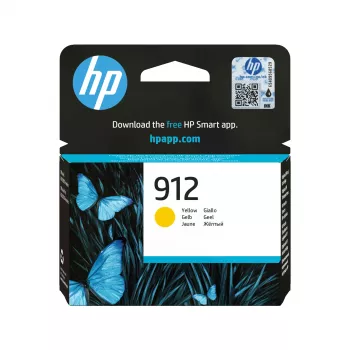 HP 912 Yellow Original Ink Cartridge, Yellow, 1 pc(s), 315 pages