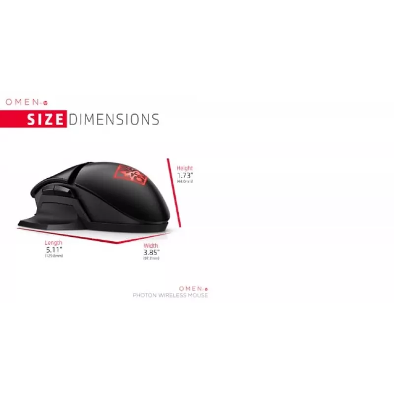 Mouse HP OMEN by Photon Wireless Bluetooth USB Type-A