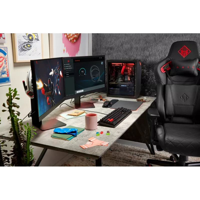 HP OMEN X 27 computer monitor 68.6 cm (27 inch) 2560 x 1440 pixels Quad HD Black (Refurbished)