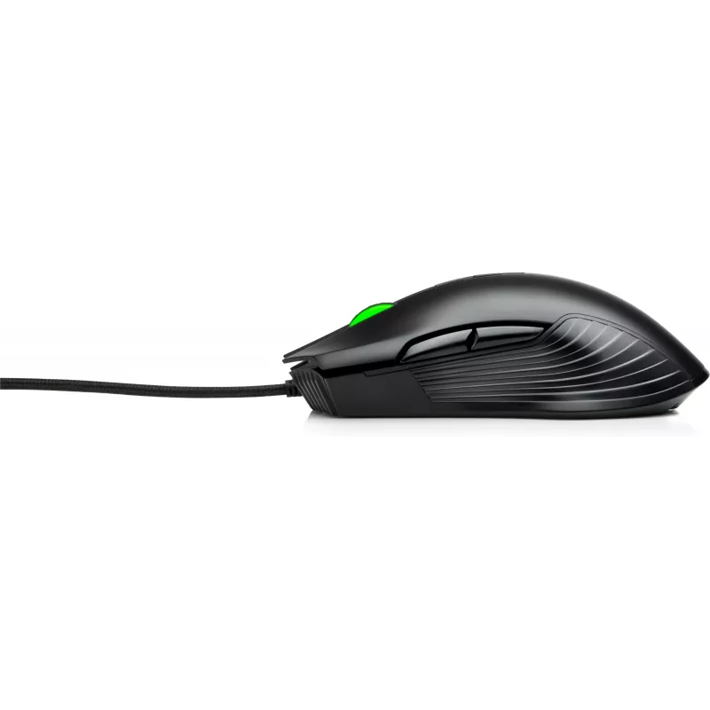 HP X220 Backlit Gaming Mouse, Ambidextrous, Optical, USB Type-A, 3600 DPI, Black