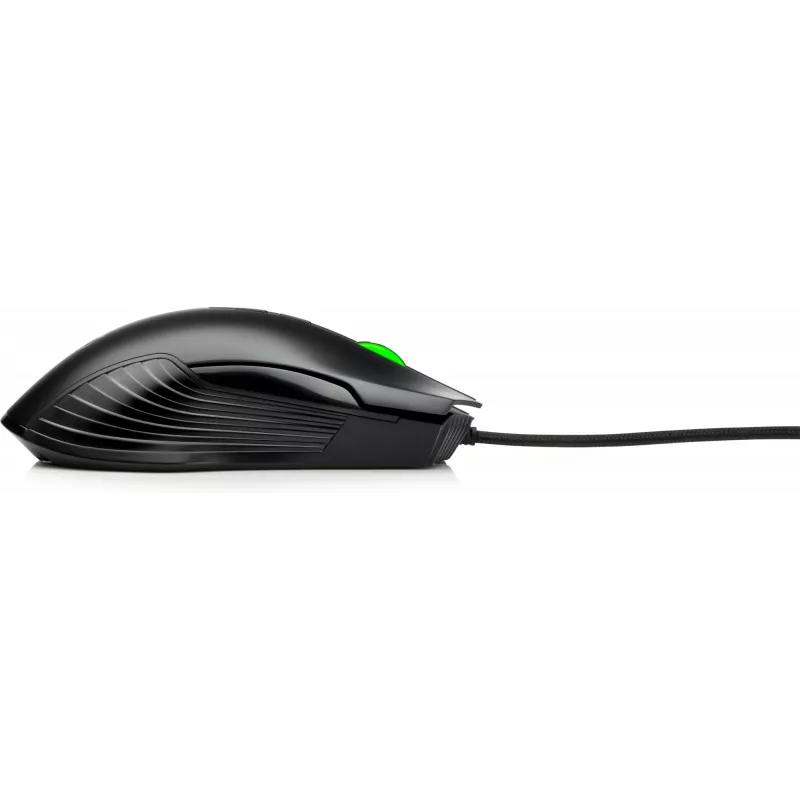 HP X220 Backlit Gaming Mouse, Ambidextrous, Optical, USB Type-A, 3600 DPI, Black