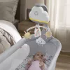 Fisher-Price Rainbow Showers Bassinet to Bedside Mobile, Cot, Sounding, Night-light, Integrated timer, Fabric, Plastic