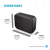 HP Silver Bluetooth Speaker 350, Wireless, White, Universal, Built-in battery, 180 g, 78.5 mm
