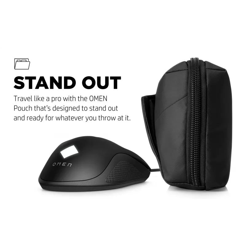 HP OMEN Transceptor Pouch, Nylon, 230 mm, 160 mm, 70 mm, 160 g, Black