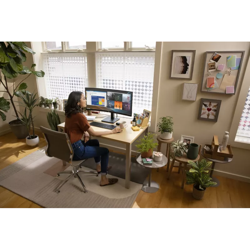 HP P34hc G4 WQHD USB-C Curved Monitor, 86.4 cm (34 inch), 3440 x 1440 pixels, Wide Quad HD, LCD, 5 ms, Black