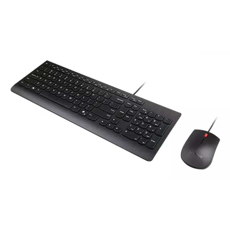 Wired Full-size USB Keyboard and Mouse Set Lenovo 4X31R64409 — 100% layout, 1.8 m cable, Black, Danish