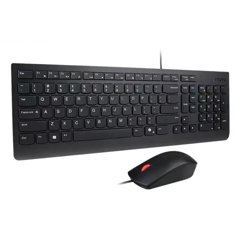 Wired Full-size USB Keyboard and Mouse Set Lenovo 4X31R64409 — 100% layout, 1.8 m cable, Black, Danish