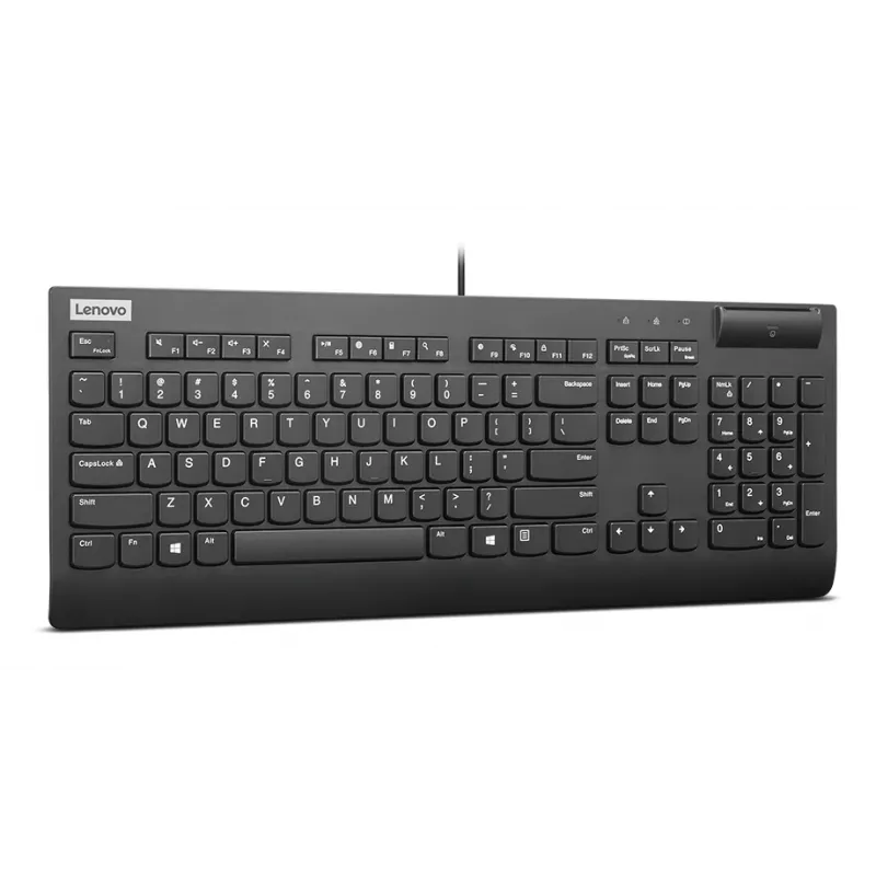 Lenovo Smartcard Wired II keyboard Home/Office USB Nordic Black