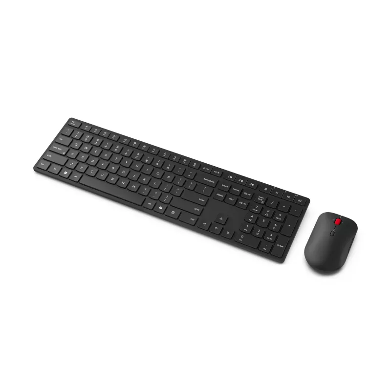 Lenovo 4X31S04814 keyboard Mouse included Office RF Wireless + Bluetooth Belgian Black