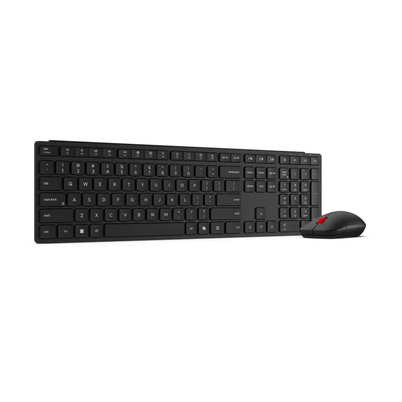 Lenovo 4X31S04814 keyboard Mouse included Office RF Wireless + Bluetooth Belgian Black