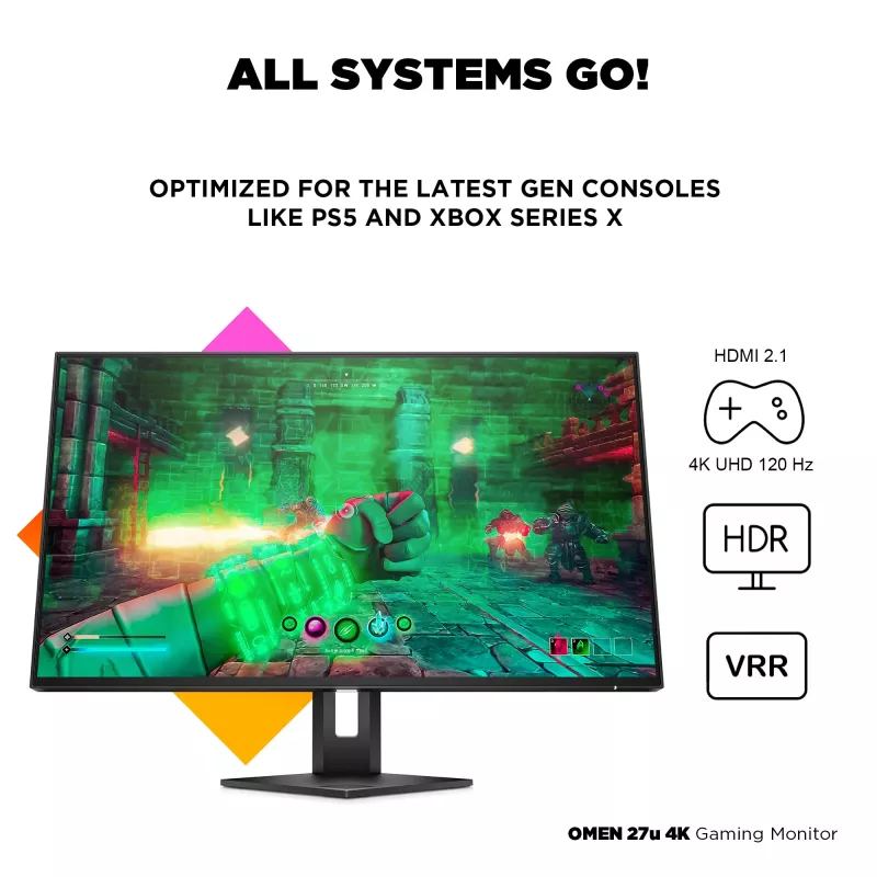 Monitor HP OMEN 27u 27 inch 4K Ultra HD LCD 3840 x 2160