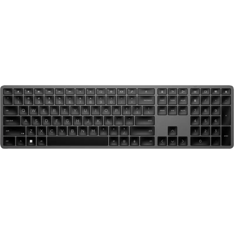 HP 975 Dual-Mode Wireless Keyboard Full-size RF Wireless Bluetooth Black