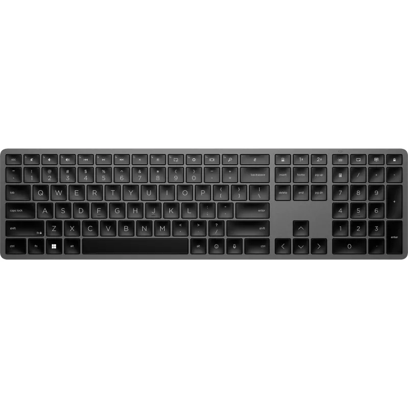 HP 975 Dual-Mode Wireless Keyboard Full-size RF Wireless Bluetooth Black
