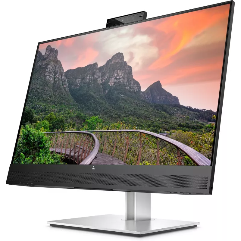 HP E27m G4 QHD USB-C Conferencing Monitor, 68.6 cm (27 inch), 2560 x 1440 pixels, Quad HD, LCD, 5 ms, Black, Silver