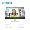 HP E27m G4 QHD USB-C Conferencing Monitor, 68.6 cm (27 inch), 2560 x 1440 pixels, Quad HD, LCD, 5 ms, Black, Silver