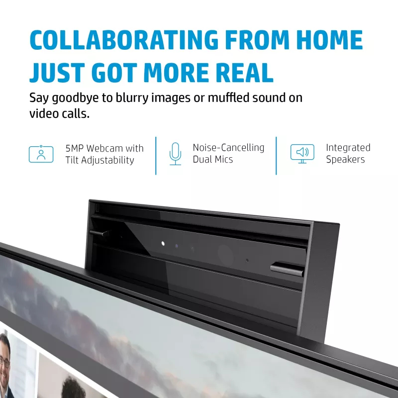 HP E24m G4 FHD USB-C Conferencing Monitor, 60.5 cm (23.8 inch), 1920 x 1080 pixels, Full HD, LCD, 5 ms, Black, Silver