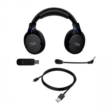 HyperX Cloud Flight - Wireless Gaming Headset (Black-Blue) - PS5-PS4