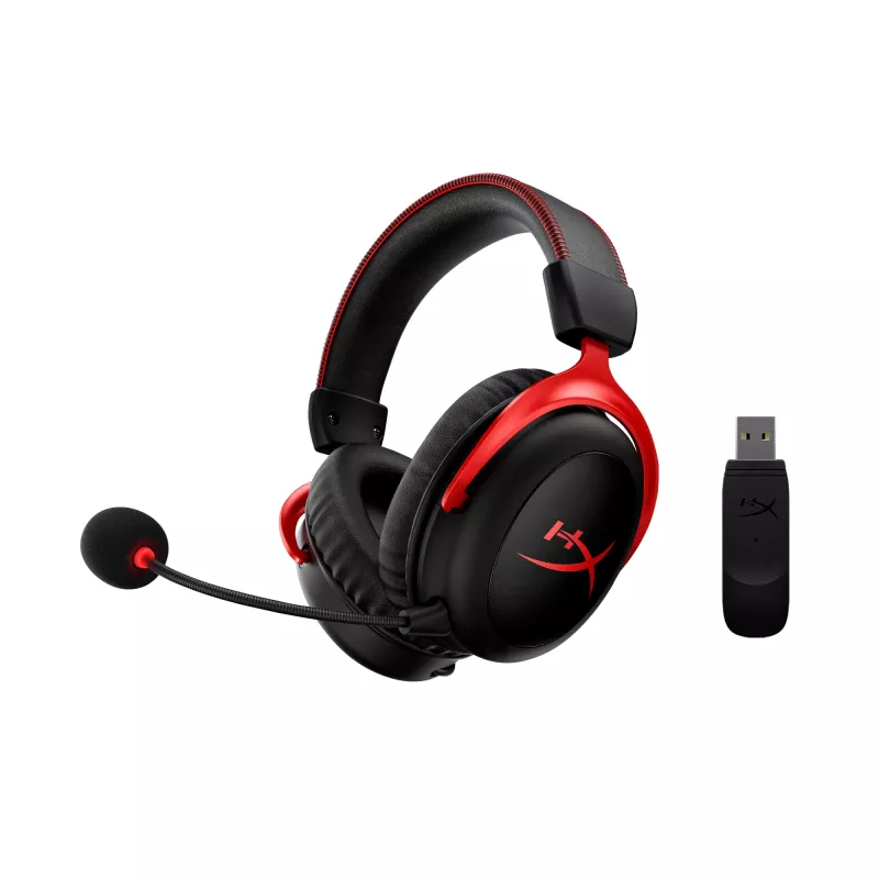 HyperX Cloud II Wireless - Gaming Headset (Black-Red)