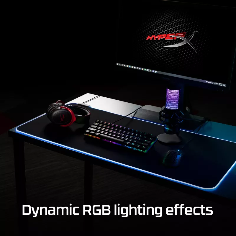 HyperX Pulsefire Mat - RGB Gaming Mousepad - Cloth (XL)