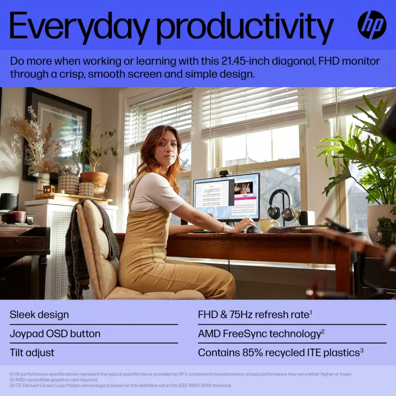 Monitor HP V22v G5 21.4 inch Full HD 1920 x 1080