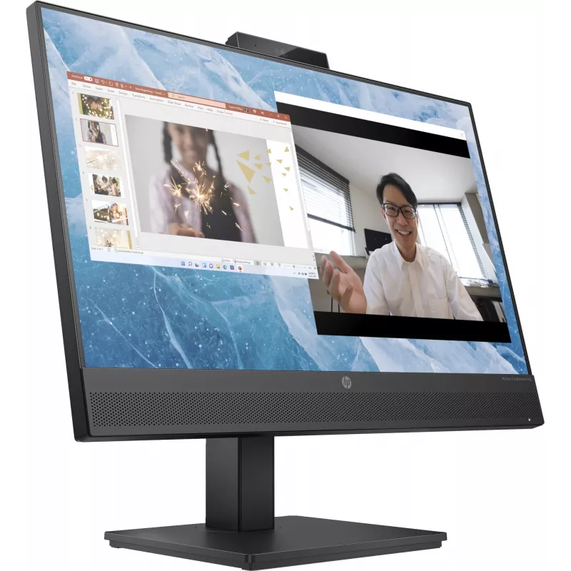 HP M24m Conferencing Monitor, 60.5 cm (23.8 inch), 1920 x 1080 pixels, Full HD, LED, 5 ms, Black