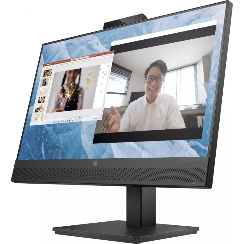 HP M24m Conferencing Monitor, 60.5 cm (23.8 inch), 1920 x 1080 pixels, Full HD, LED, 5 ms, Black