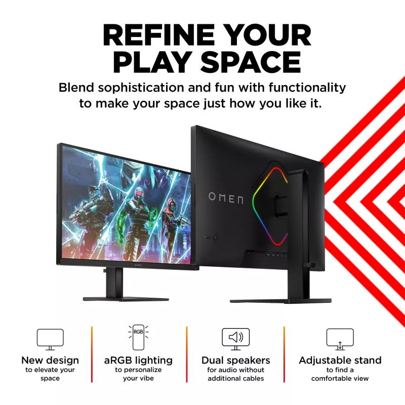 OMEN by HP 27 inch QHD 240Hz Gaming Monitor - OMEN 27qs