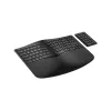HP 965 Ergonomic Wireless Keyboard, Full-size (100%), Wireless, RF Wireless + Bluetooth, Membrane, Black