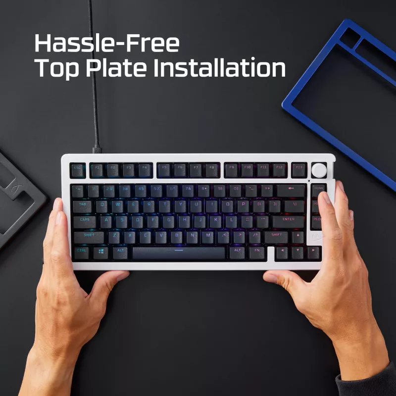 Mechanical keyboard top plate Kingston HyperX Alloy Rise 85U09AA White