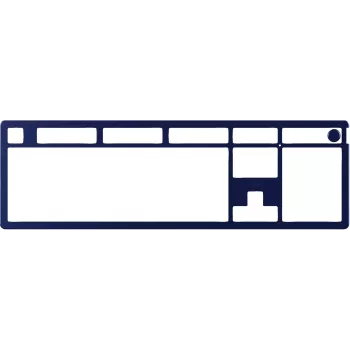 Mechanical Keyboard Top Plate KINGSTON HyperX Alloy Rise Navy Blue (model 85U10AA)