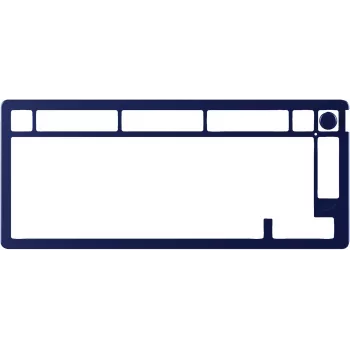 Mechanical keyboard KINGSTON HyperX Alloy Rise 75 Top Plate Navy Blue (model 85U15AA)