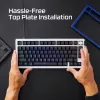 Mechanical keyboard KINGSTON HyperX Alloy Rise 75 Top Plate Navy Blue (model 85U15AA)