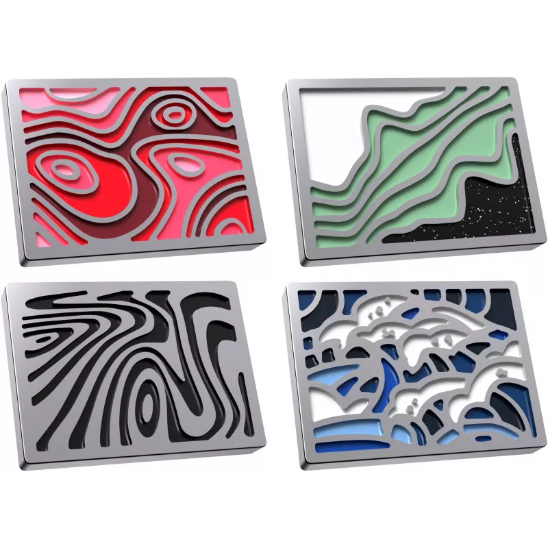 Magnetic Badge Kingston HyperX Abstract Series 85U20AA — promotional metal badge with magnetic backing