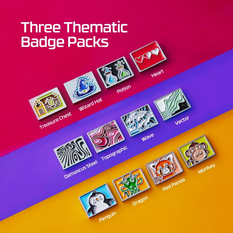 Magnetic Badge Kingston HyperX Cute Series 85U21AA — magnetic fastening, decorative gaming badge