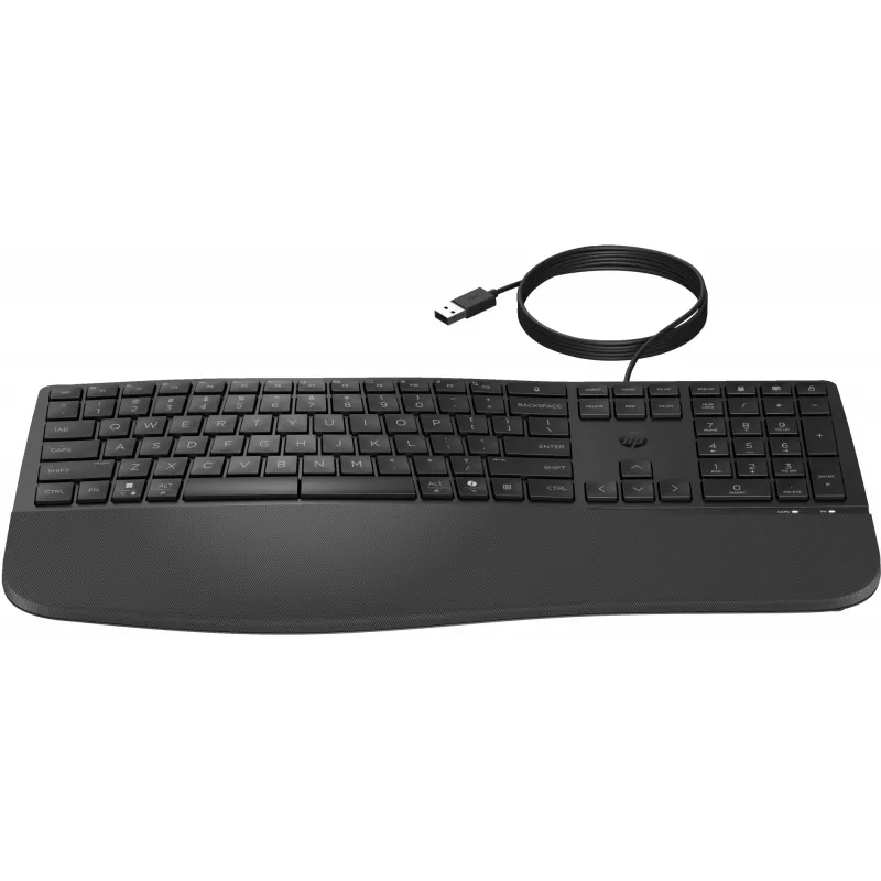 Wired full-size keyboard HP 485 Comfort with USB connection and 23 programmable keys