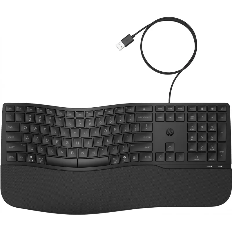Wired full-size keyboard HP 485 Comfort with USB connection and 23 programmable keys