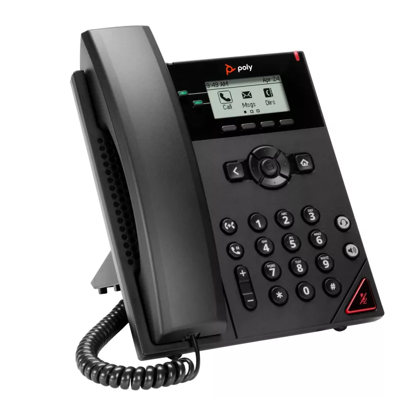 HP Poly VVX 150 2-Line IP Phone and PoE-enabled, 300 g, China, Mexico, 357 kg