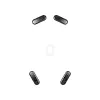 Mouse feet HP HyperX Glass Skates, PTFE on tempered glass, 7.7×21.2×0.8 mm, white (pair)