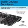 HP 720 Multi-Device Rechargeable Wireless Keyboard, Full-size (100%), Wireless, USB + Bluetooth, Mechanical, QWERTY, Black