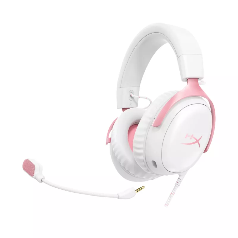 HyperX Cloud III - Gaming Headset (White/Pink)