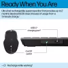 HP 725 Multi-Device Rechargeable Wireless Keyboard and Mouse Combo Full-size Wireless Bluetooth